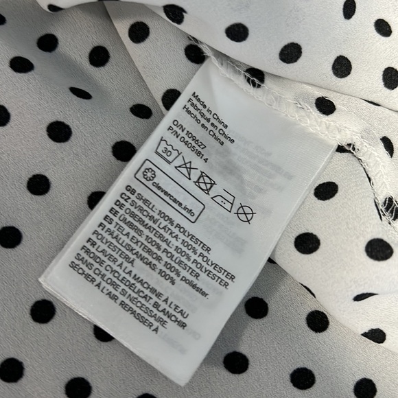 H&M Mama Maternity Polka Dot Balloon Sleeve Empire Waist Flowy Feminine Tunic M - Picture 4 of 10